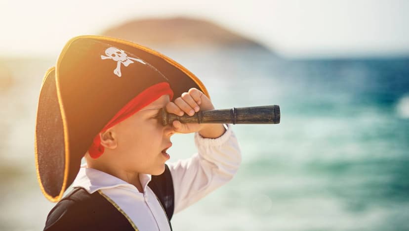 Minecraft-bygging med pirattema