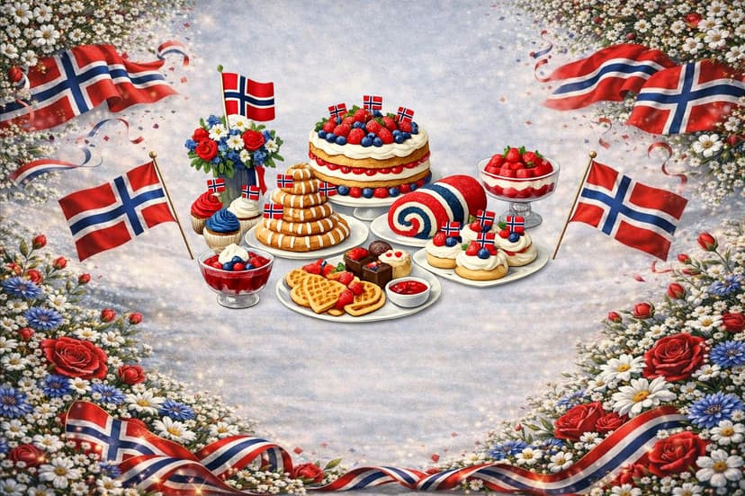 17. mai på Kafé Sandbeck // Koldtbord kl. 14:00