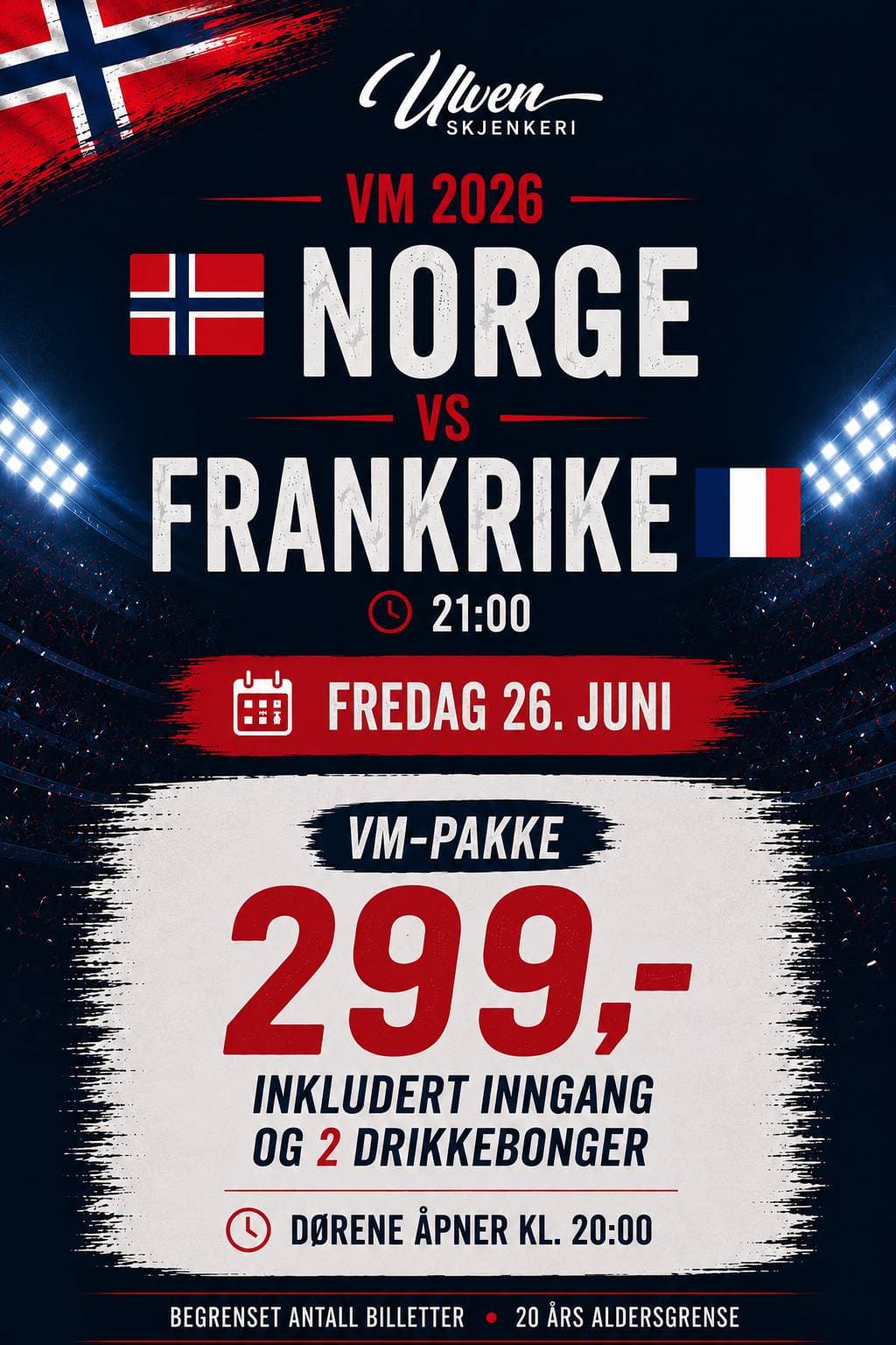 VM-kveld på Ulven Skjenkeri