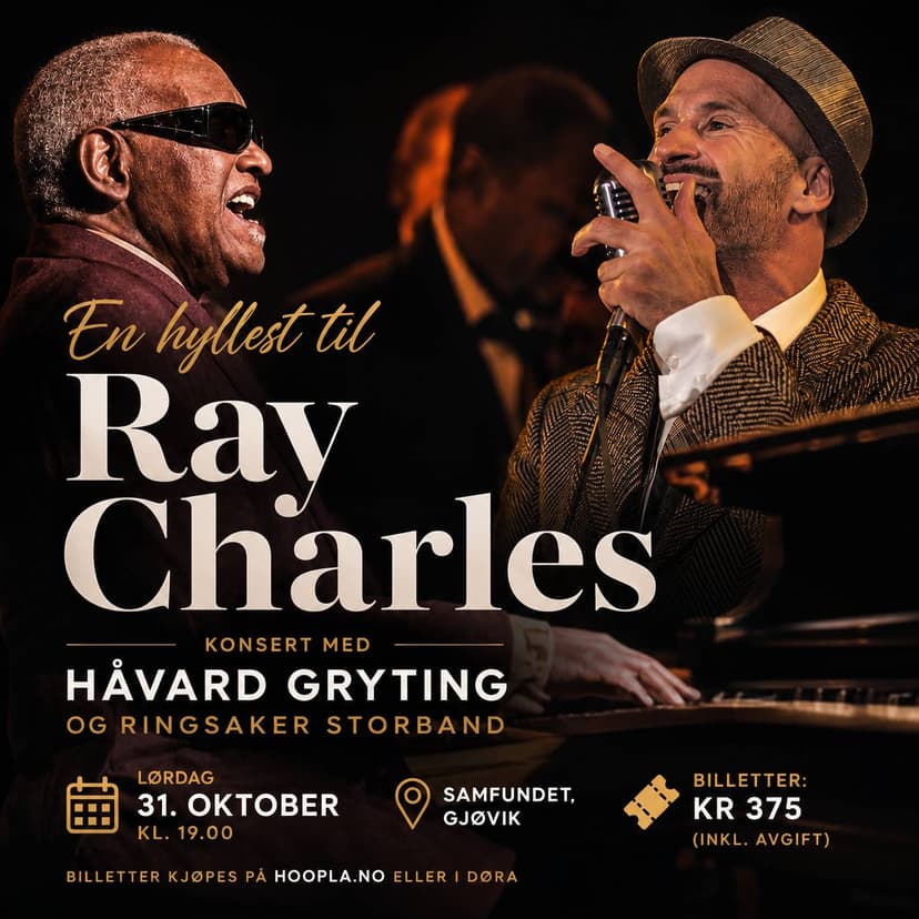 En hyllest til Ray Charles - konsert med Håvard Gryting og Ringsaker Storband