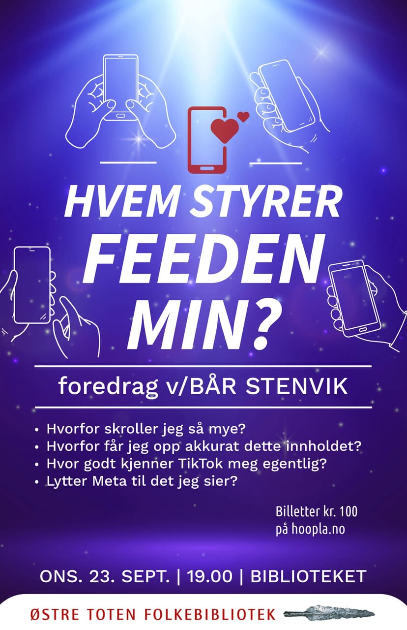 Hvem styrer feeden min? Foredrag ved Bår Stenvik