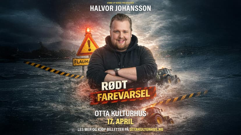 HALVOR JOHANSSON - Rødt farevarsel - FÅ BILLETTER!